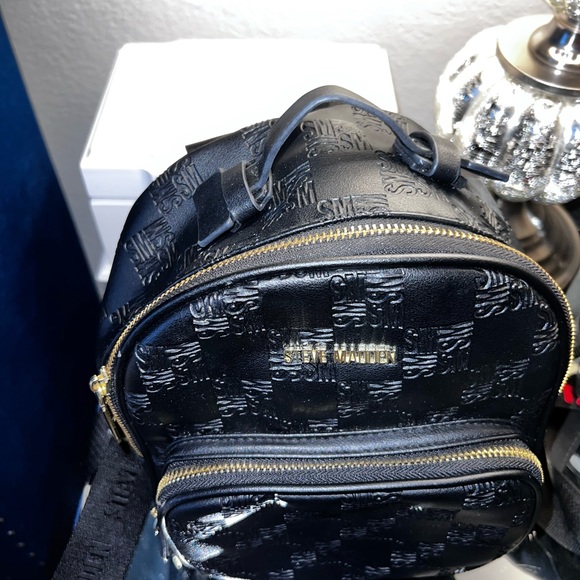 Steve Madden black logo mini backpack - Picture 2 of 7